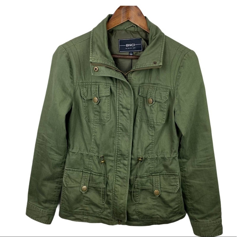 BNCI Blanc Noir Green Khaki Utility Jacket